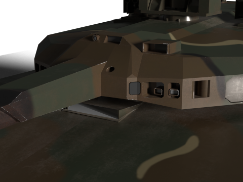 Korea AI tank K-3 Modelo 3D