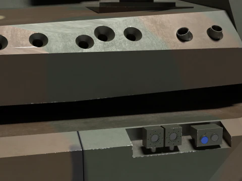 Korea AI tank K-3 3D Model
