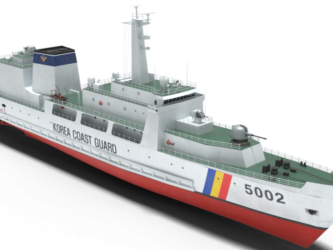 Coast guard ship Lee Cheong ho 3D Model