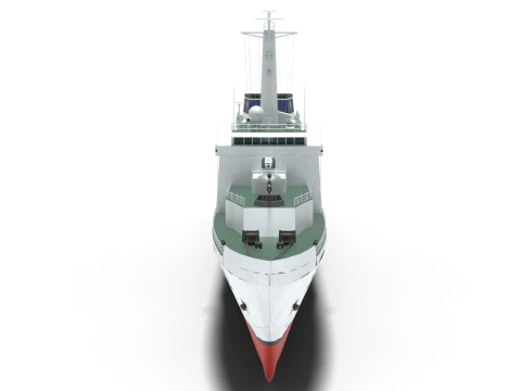 Coast guard ship Lee Cheong ho 3D Model