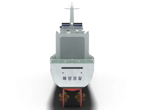Coast guard ship Lee Cheong ho 3D Model