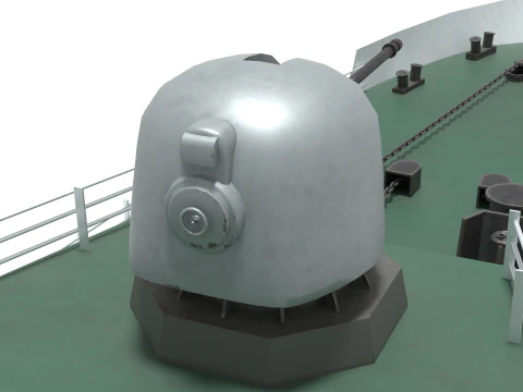 Coast guard ship Lee Cheong ho 3D Model