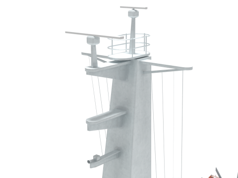 Coast guard ship Lee Cheong ho 3D Model