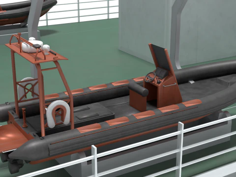 Coast guard ship Lee Cheong ho 3D Model