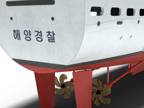Coast guard ship Lee Cheong ho 3D Model