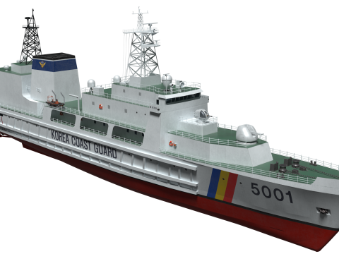 Coast Guard Ship Sambong 3D Model