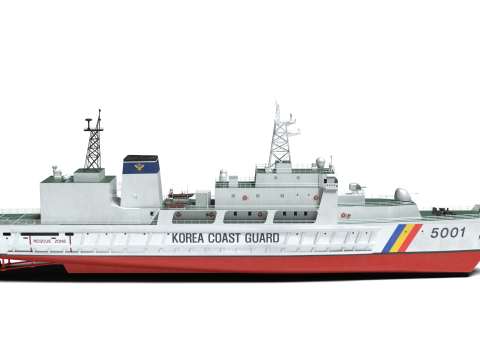 Coast Guard Ship Sambong 3D Model