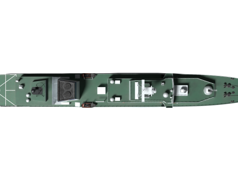 Coast Guard Ship Sambong 3D Model