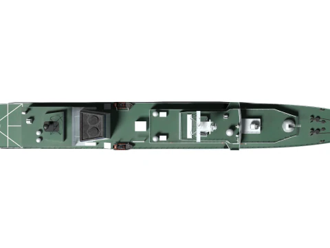 Coast Guard Ship Sambong 3D Model