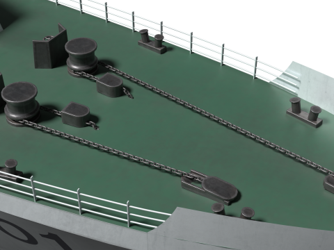 Coast Guard Ship Sambong 3D Model