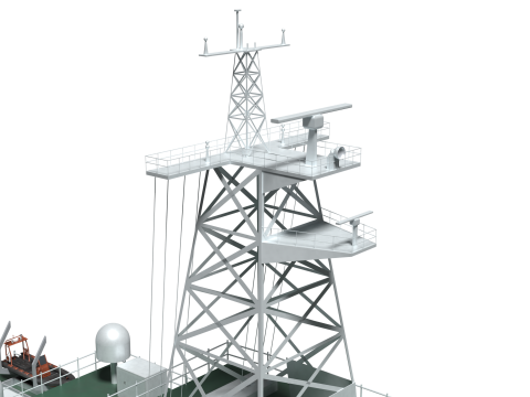 Coast Guard Ship Sambong 3D Model