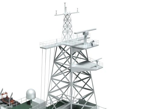 Coast Guard Ship Sambong 3D Model