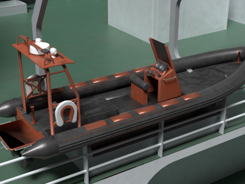 Coast Guard Ship Sambong 3D Model