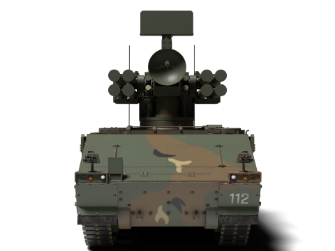 Korea Anti-aircraft missile Tank K-31 3D Model