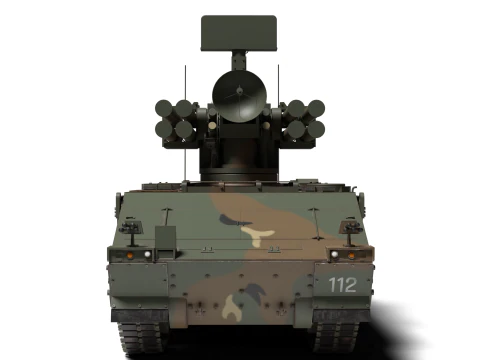 Korea Anti-aircraft missile Tank K-31 3D Model