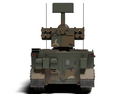 Korea Anti-aircraft missile Tank K-31 3D Model