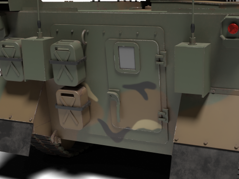 Korea Anti-aircraft missile Tank K-31 3D Model
