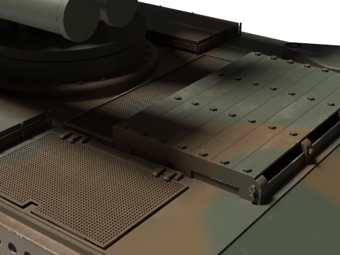 Korea Anti-aircraft missile Tank K-31 3D Model