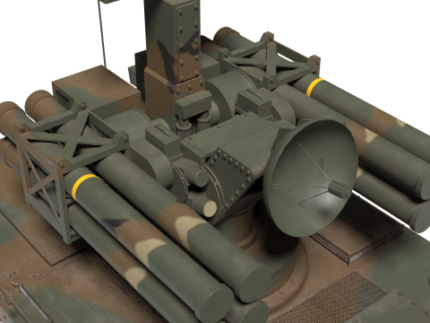 Korea Anti-aircraft missile Tank K-31 3D Model