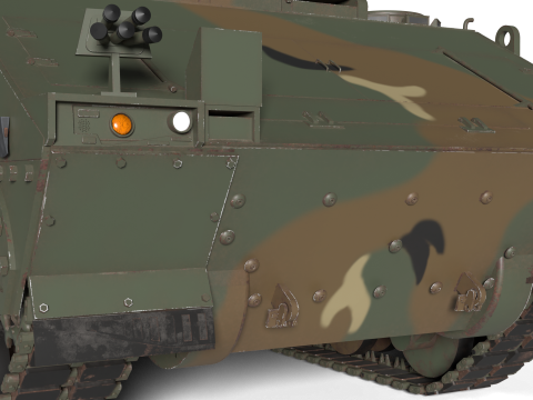 Korea Anti-aircraft missile Tank K-31 3D Model