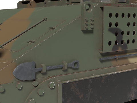 Korea Anti-aircraft missile Tank K-31 3D Model