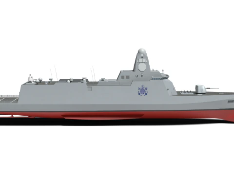 Korea Destroyer KDDX 3D Model