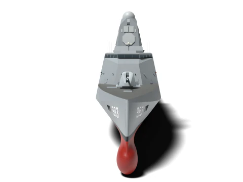 Korea Destroyer KDDX 3D Model