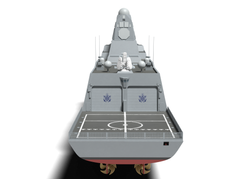 Korea Destroyer KDDX Modelo 3D