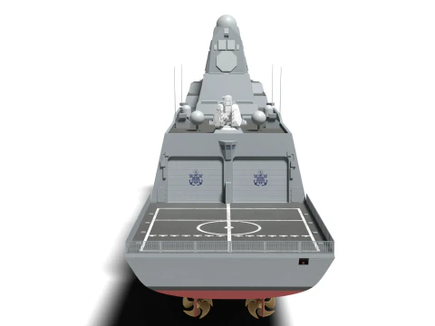 Korea Destroyer KDDX 3D Model