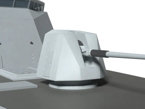 Korea Destroyer KDDX 3D Model