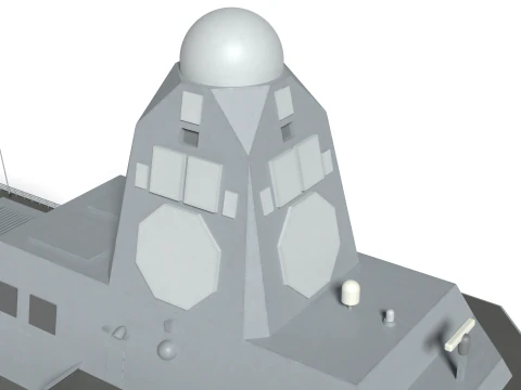 Korea Destroyer KDDX 3D Model