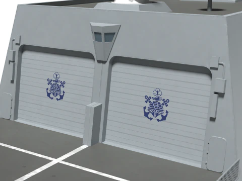 Korea Destroyer KDDX 3D Model