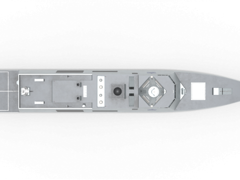 Korea Destroyer KDDX-S 3D Model