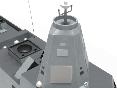Korea Destroyer KDDX-S 3D Model