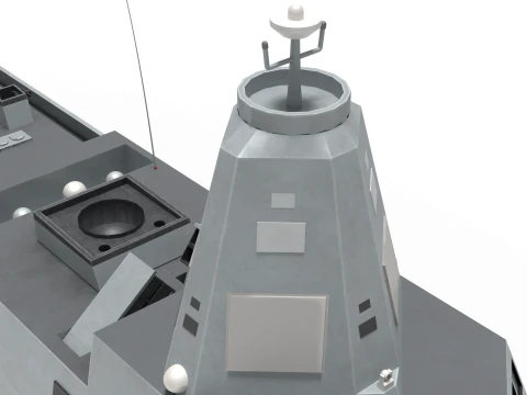 Korea Destroyer KDDX-S 3D Model