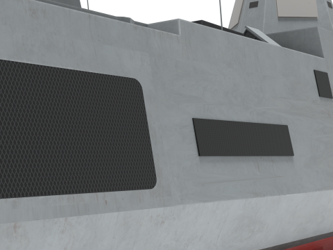 Korea Destroyer KDDX-S 3D Model