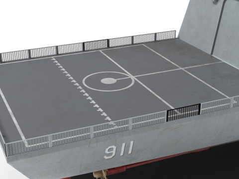 Korea Destroyer KDDX-S 3D Model