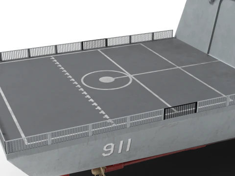 Korea Destroyer KDDX-S 3D Model