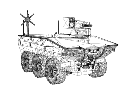 Korea Unmanned Vehicle Arion-SMET Model 3D