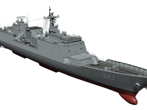 Korea Destroyer Daejoyeong 3D Model