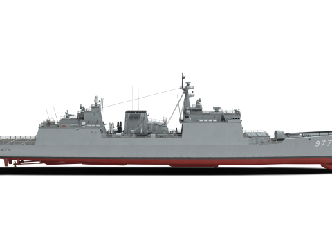 Korea Destroyer Daejoyeong 3D Модель