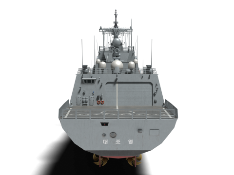 Korea Destroyer Daejoyeong 3D Модель