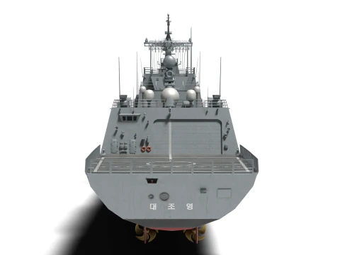 Korea Destroyer Daejoyeong 3D Model