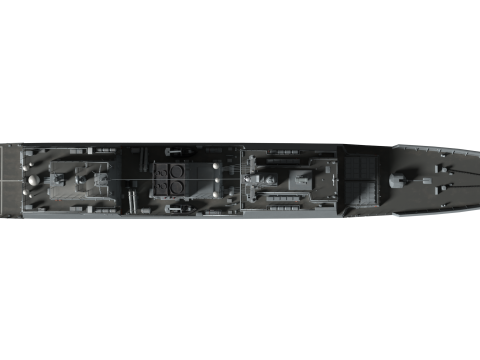 Korea Destroyer Daejoyeong 3D Модель