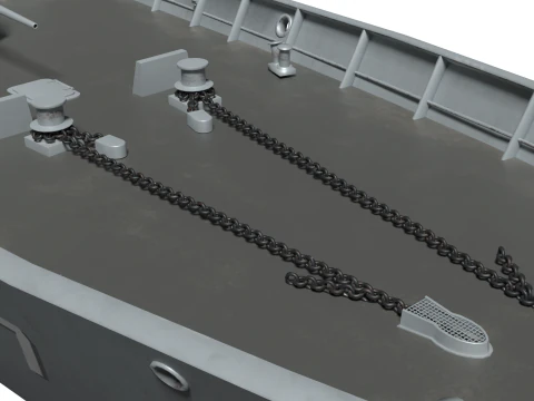 Korea Destroyer Daejoyeong 3D Model