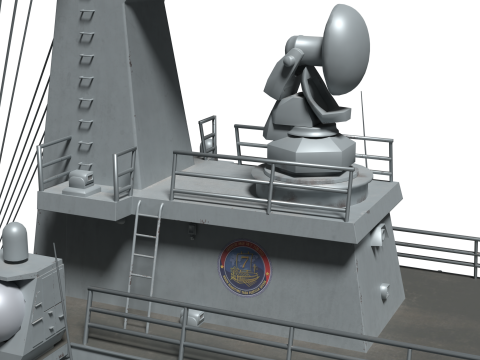 Korea Destroyer Daejoyeong 3D Модель