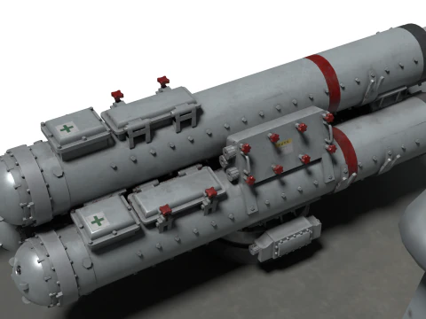 Korea Destroyer Daejoyeong 3D Model