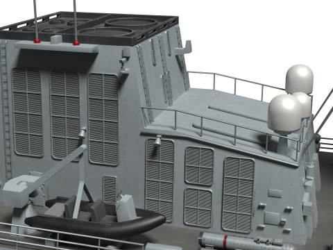 Korea Destroyer Daejoyeong 3D Модель