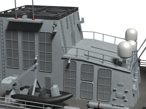Korea Destroyer Daejoyeong 3D Model