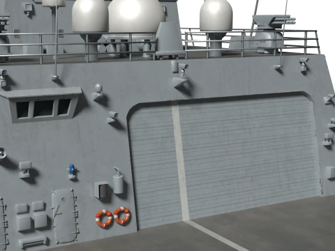 Korea Destroyer Daejoyeong 3D Model
